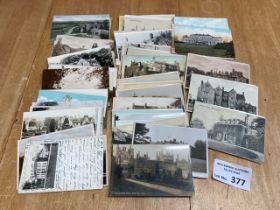 Postcards : Country Homes, Halls etc - no castles