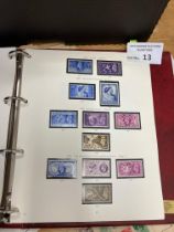 Stamps : Box of GB material in albums & album page