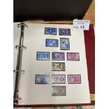 Stamps : Box of GB material in albums & album page