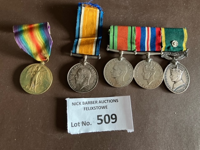 Militaria : Set of medals WWI & WWII 36567 PTE F W