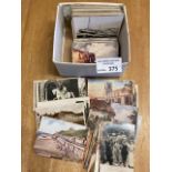 Postcards : Mixed lot in small box approx 300 card