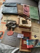 Collectables : Box of vintage items inc vintage ma