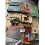 Collectables : Box of vintage items inc vintage ma