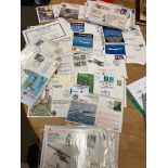Stamps : Box of loose RAF & Concorde covers many s