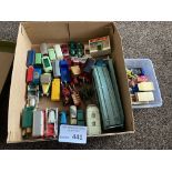 Diecast : Small box of various play worn inc Dinky