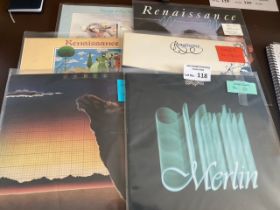 Records : Prog Rock albums (6) inc Camel, Renaissa