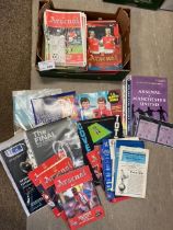 Football : Box of mainly London progs x125 Spurs,