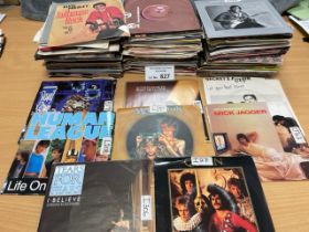 Records : Box of approx 150 7" singles, 1970's/80'