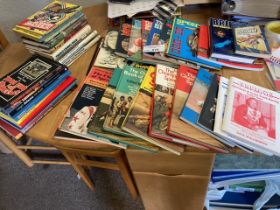 Speedway : Large Box of Books mostly 1970s inc Lei