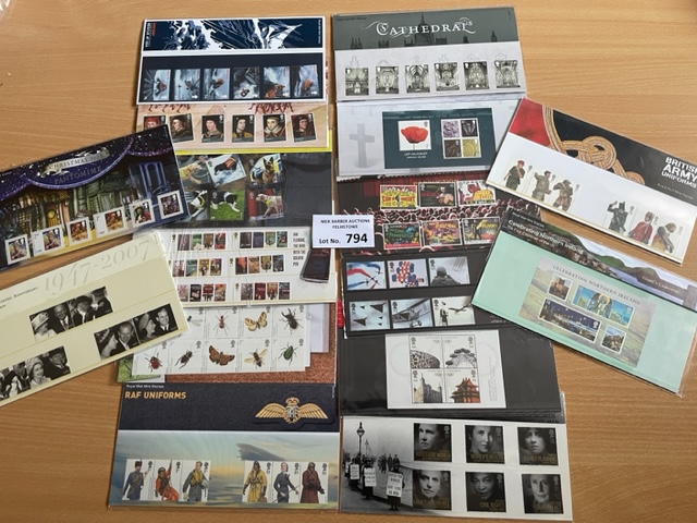 Stamps : GB Presentation Packs mostly 2008 in fine
