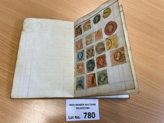 Stamps : Very old 1800's small stamp album. - Bild 3 aus 3