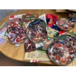 Football : Arsenal various plates , plus other eph