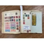 Stamps : Well filled old Strand album. GB removed