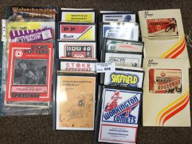 Speedway : Programmes in folders inc Sheffield, Wo