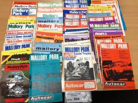 Sports Memorabilia : Mallory Park motor racing pro