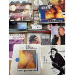 Records : Box of approx 150 7" singles, mainly 197