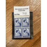 Stamps : Block of 4 mint GB 1948 £1 stamps.