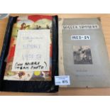 Sports Memorabilia : Two scrapbooks of football an