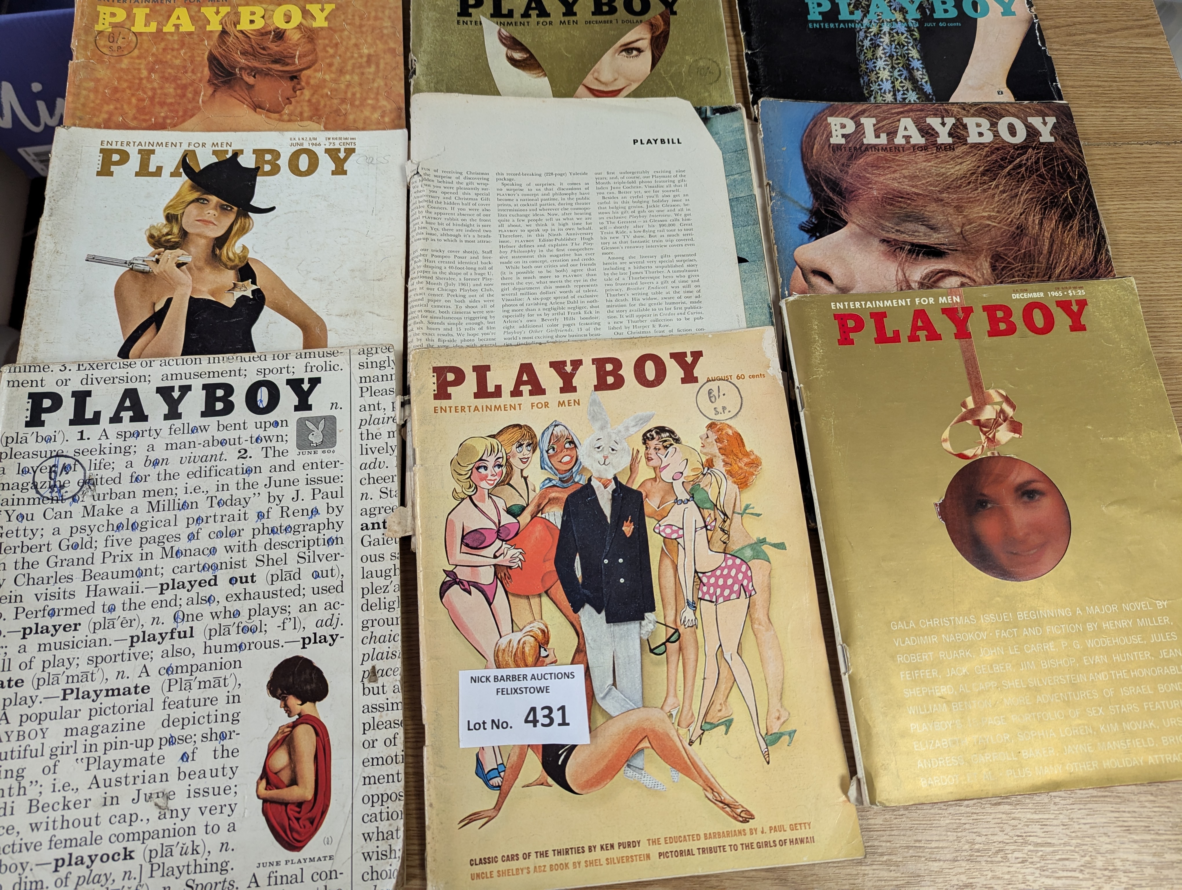 Collection of vintage Playboy magazines - Image 3 of 4