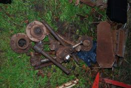 Tractor hubs and stub axles, guard, etc.