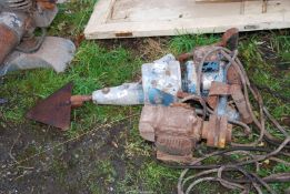 240 volt driven cutting equipment along with a sprocket drive gearbox.