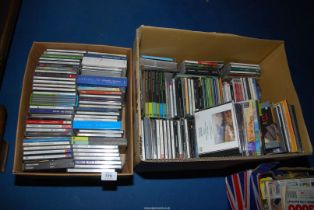 A quantity of classical Christmas CD's.