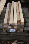 A quantity of softwood, 2 1/2" x 1 1/2" from 42" downwards.