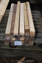 A quantity of softwood, 2 1/2" x 1 1/2" from 42" downwards.