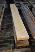 Five lengths of softwood 8'' x 1 3/4'' x 78'' long.
