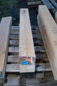 Three pieces of oak, 5 1/2'' x 4'' x 46'' and 51 1/2'' long.