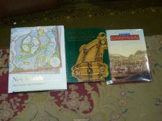 Three large books including editions of 'Views of Gloucestershire',