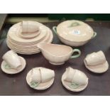 A quantity of Grindley 'Peach Petal' tea and dinner ware including cups, saucers, gravy boat,