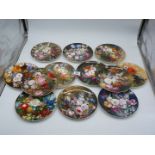 A set of twelve Wedgwood display plates from 'The Great Floral Painters of The 19th Century' .