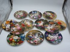 A set of twelve Wedgwood display plates from 'The Great Floral Painters of The 19th Century' .