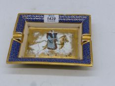 A Hermes, Paris ashtray, a/f, 7 1/2" x 6".