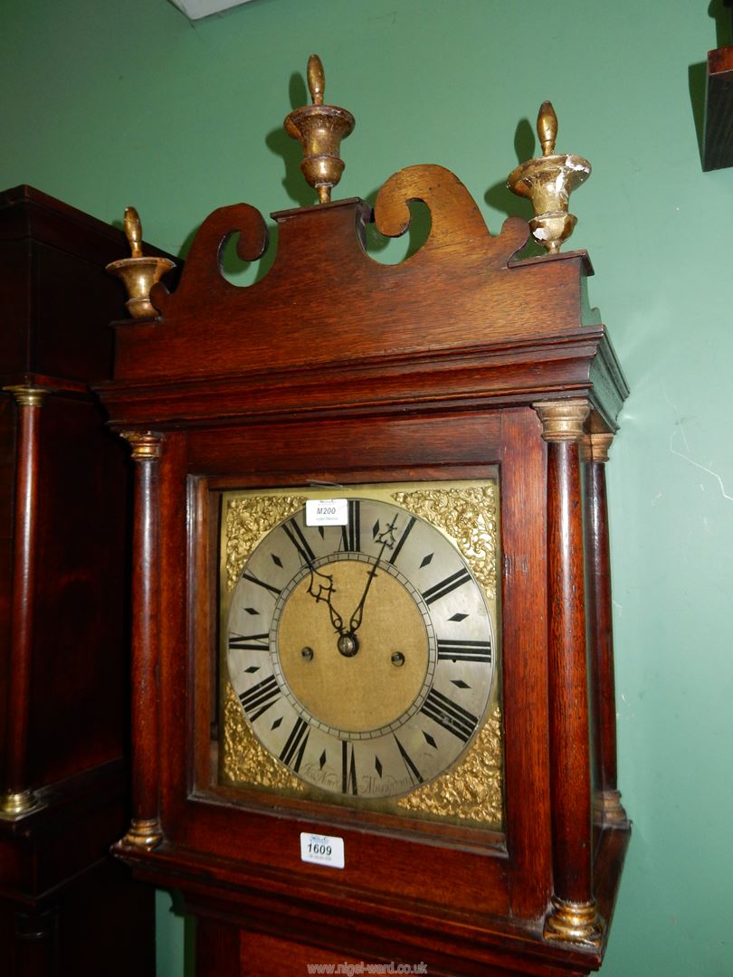 An Oak cased long-case Clock having an eight day movement striking the hours on a bell, - Image 5 of 11