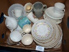 A quantity of china including Wade, Wedgwood teapot, Hornsea mug etc.