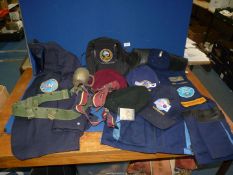 A Beau Brummel navy blue jacket (37" chest) with British Korean War veterans Associations badge