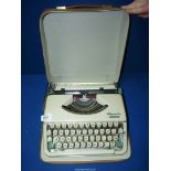 An Olympia Splendid 66 typewriter.