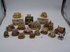 A quantity of Lilliput Lane houses including 'Penny's Post', 'Spring Bank', 'Brecon Bach' etc.