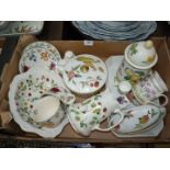 A quantity of china including a Dunoon Nature Trail tea container,
