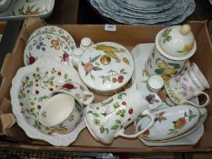 A quantity of china including a Dunoon Nature Trail tea container,