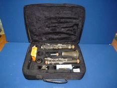 A Clarinet, model no. 10533K, in Ridgewood soft case.