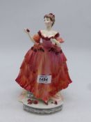 A Coalport figure from The English Rose Collection 'Marlena', 10" tall.