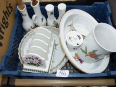 A small quantity of Royal Worcester china including flan dishes,