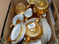 A mixture of gold Royal Worcester china to include five Viceroy side plates,