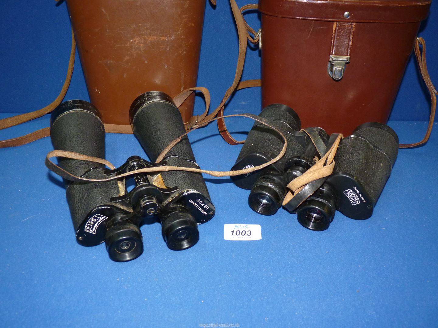 Two pairs of cased Binoculars including Carl Zeiss Jena multi-coated Jenoptem 7 x 50w and field - Image 2 of 2