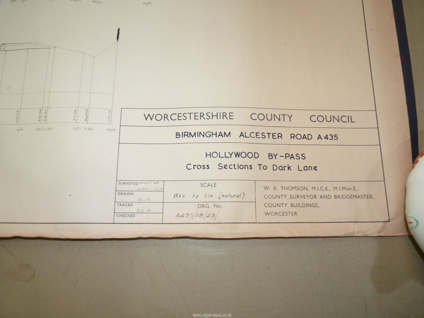 A quantity of plans from Worcestershire County Council mostly with reference to the Birmingham - Image 2 of 5