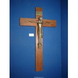 A wall mounting Crucifix, 20".