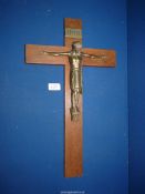 A wall mounting Crucifix, 20".